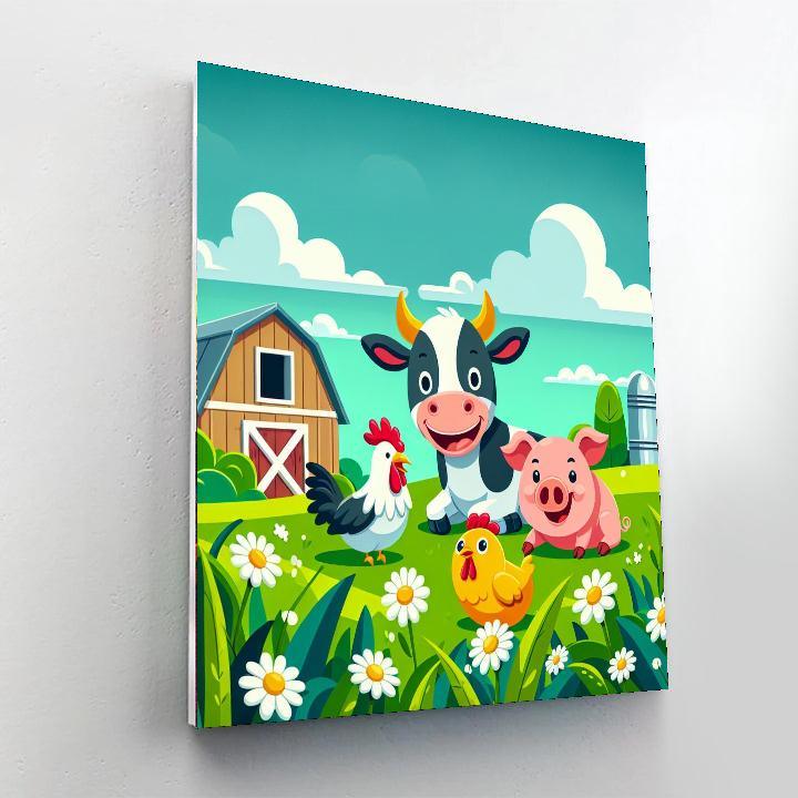 Fun Farmyard Paint By Numbers