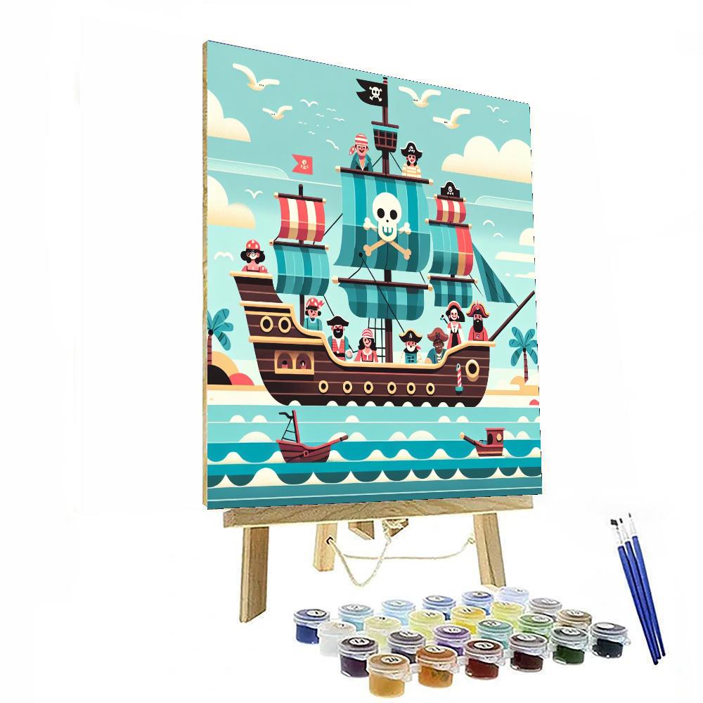 Seafaring Pirate Adventure DIY Paint By Numbers