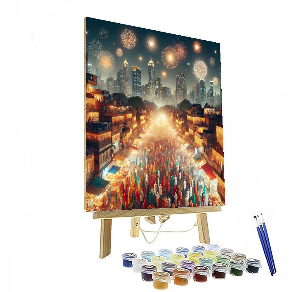 Diwali - Jaipur, India DIY Paint By Numbers