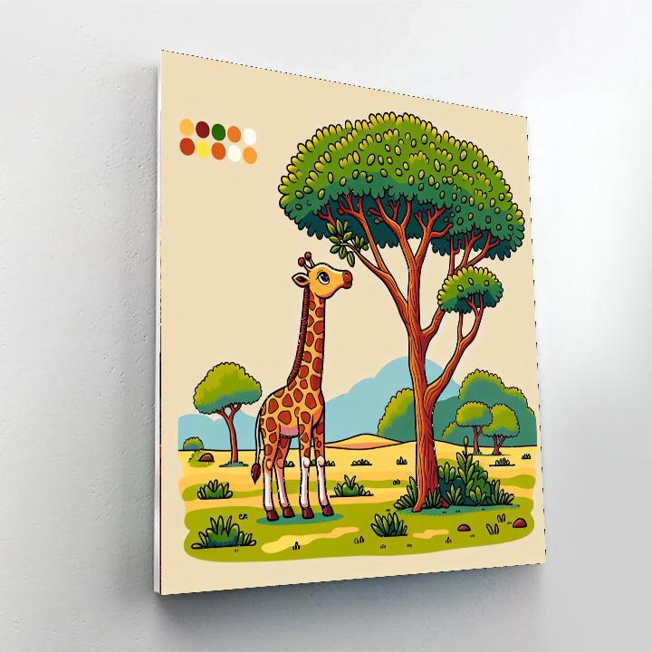 Giraffe Safari Expedition Paint By Numbers Kits