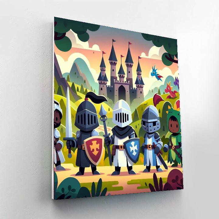 Royal Knight Adventure Numbered Painting Kits