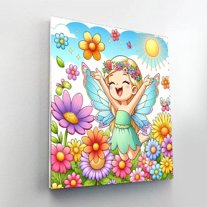 Cheery Flower Fairy Paint By Color