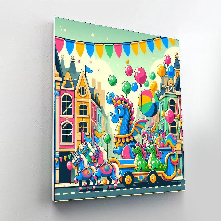 Magical Kingdom Parade Paint By Numbers