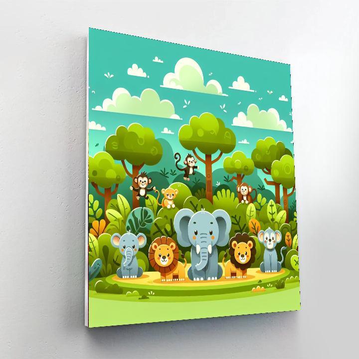 Jungle Jaunt Paint By Color
