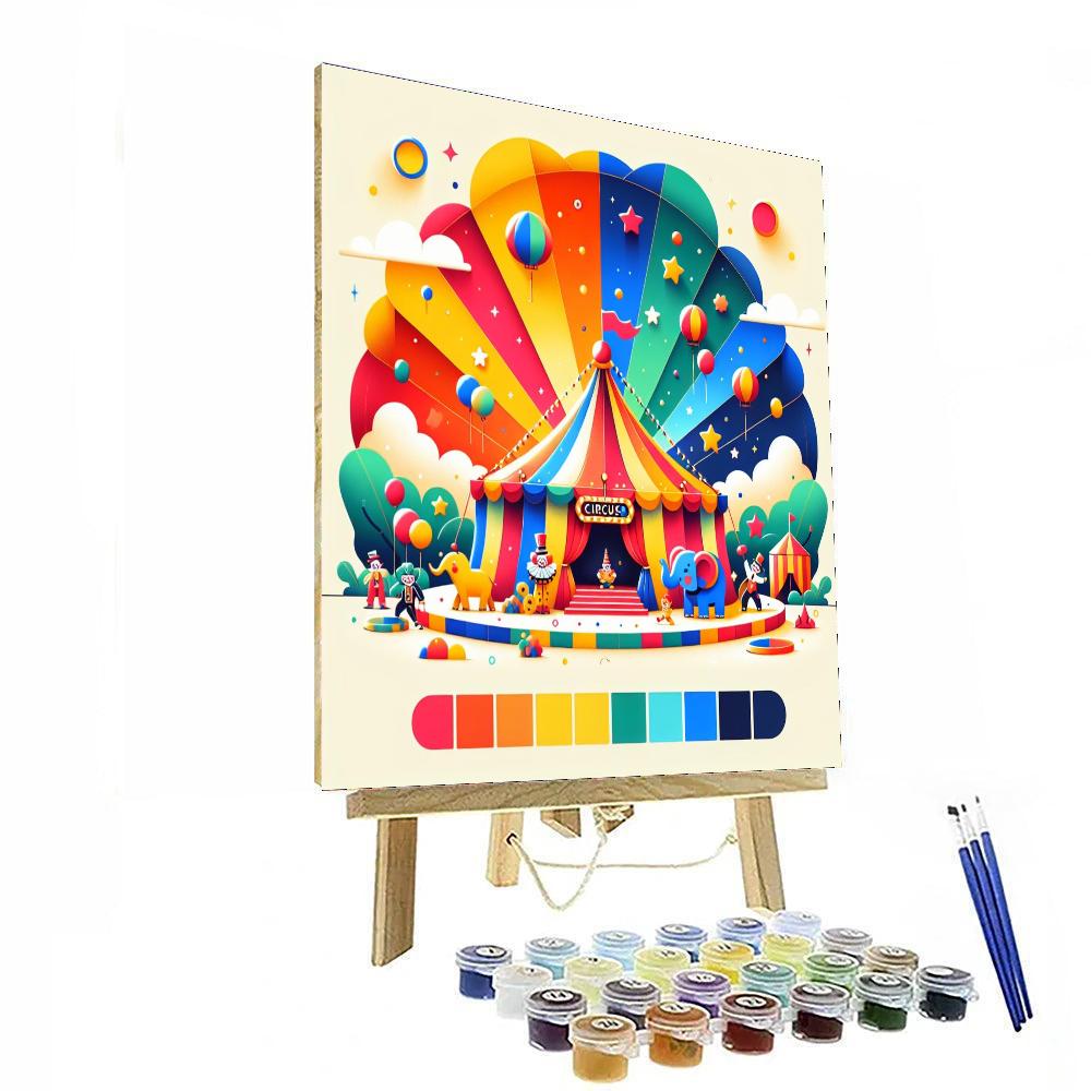 Creative Circus Painting Number Kit