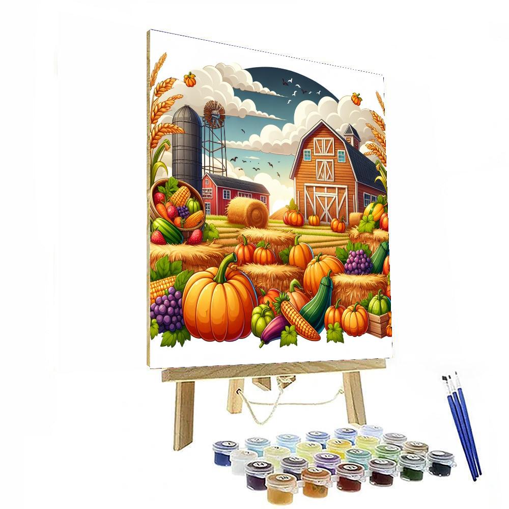 Harvest Festival Time Numbered Painting Kits
