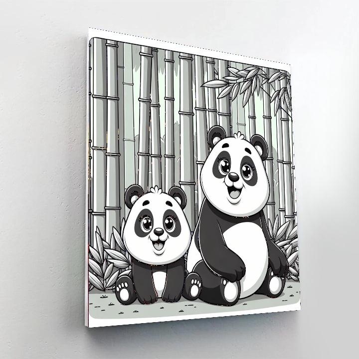 Panda Pals Painting By Numbers Kit