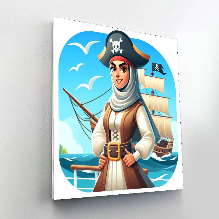 Pirate Captain's Ship Numbered Painting Kits
