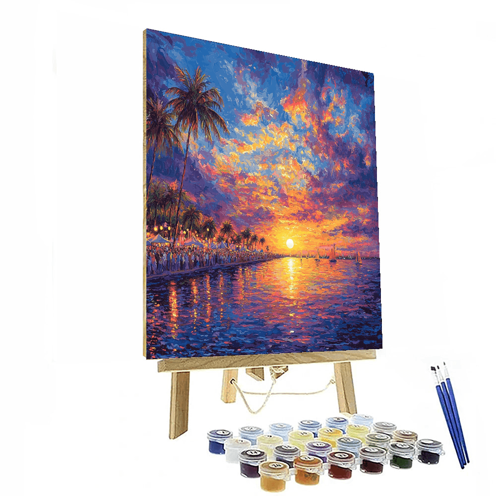 Key West Sunset Celebration Numbered Painting Kits