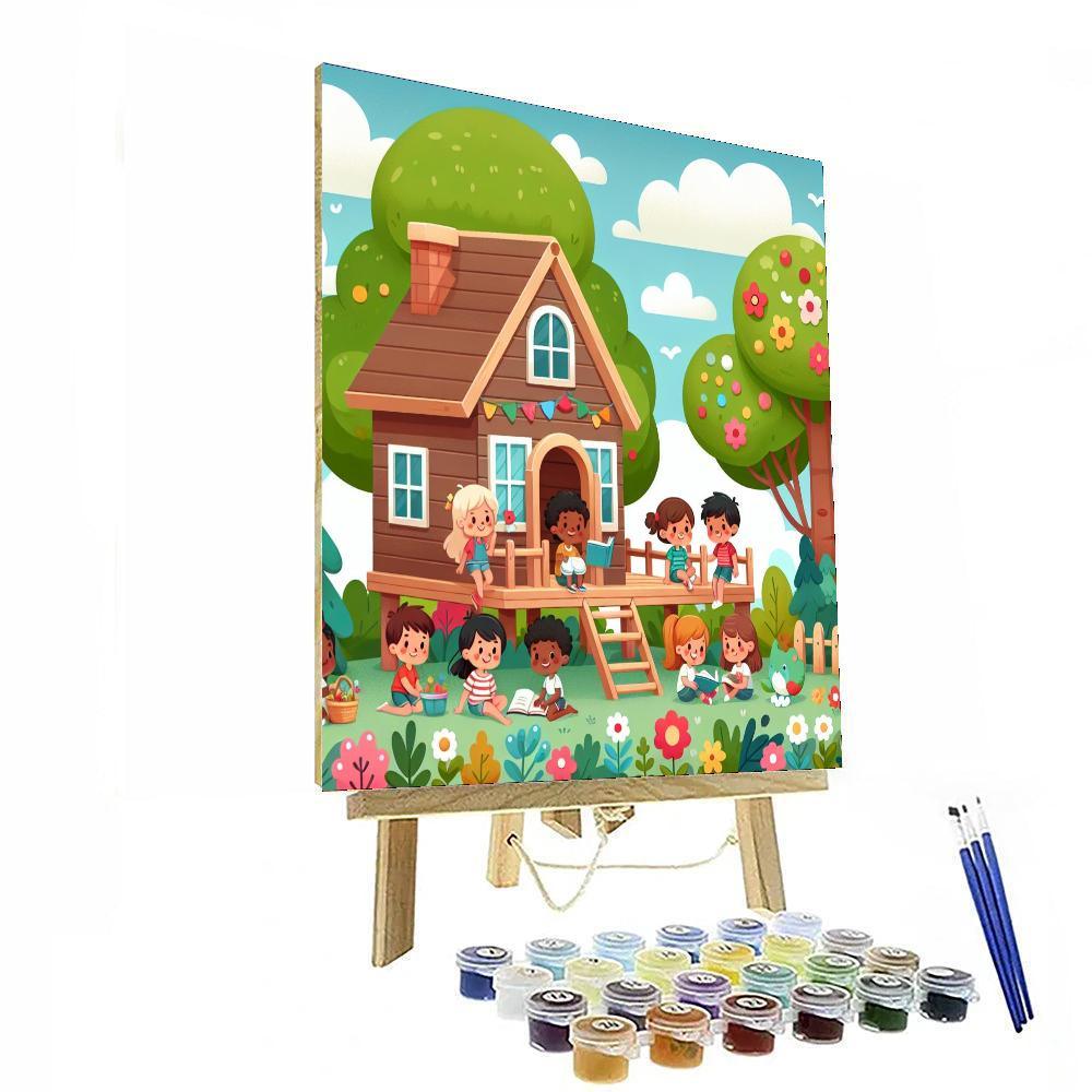 Friendship Treehouse Paint By Color