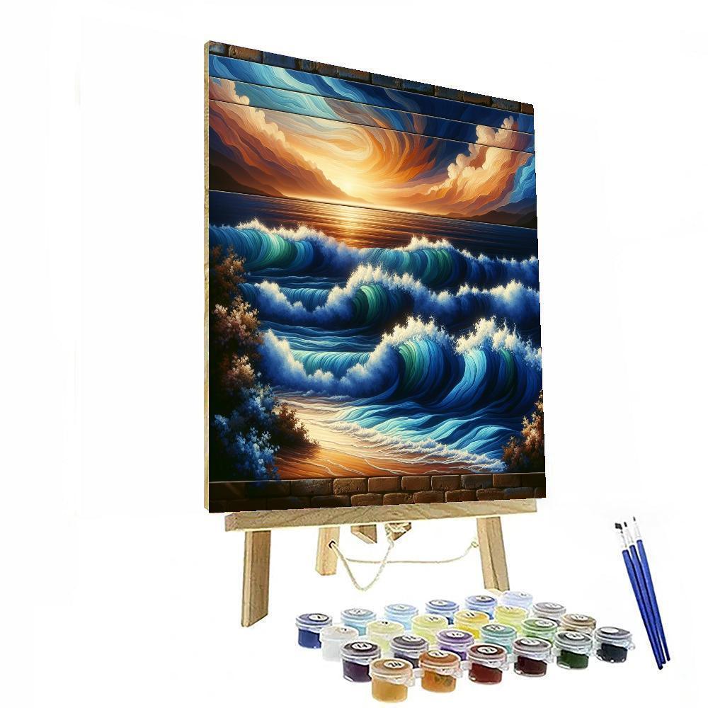 Harmonious Ocean Dance Paint By Numbers Art