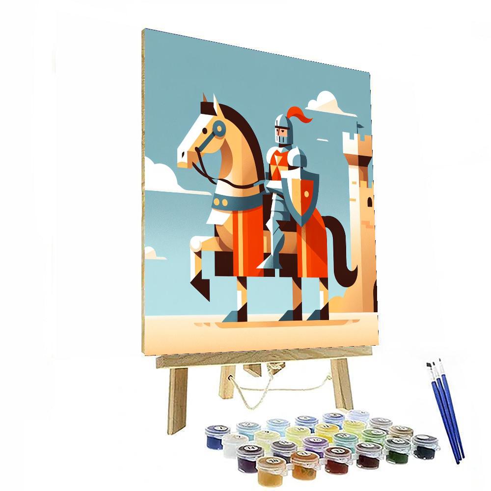 Gallant Knight's Tale Paint By Numbers Art