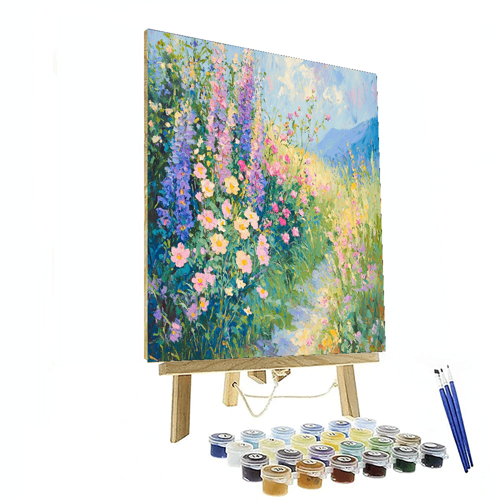 Claude Monet Inspired Serene Landscape Escape  Paint By Color