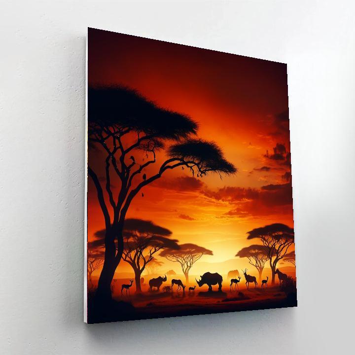 Twilight Safari Adventure Paint By Numbers Kits