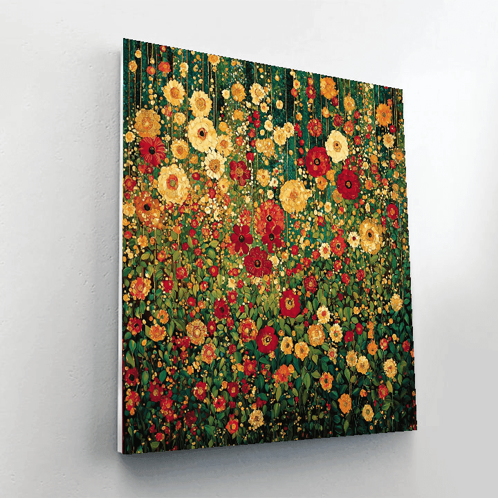 Klimt Inspired Bountiful Garden  Paint By Number