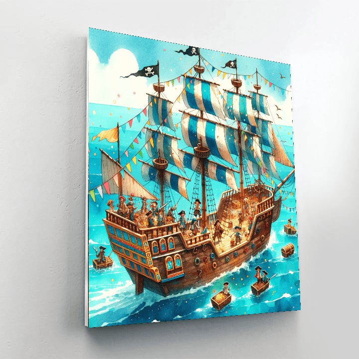 Adventurous Pirates Paint By Color