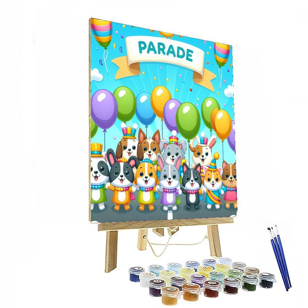 Cuddly Pets Parade Painting By Numbers Kit