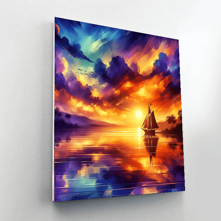 Sailing Into The Sunset Paint By Numbers Kits