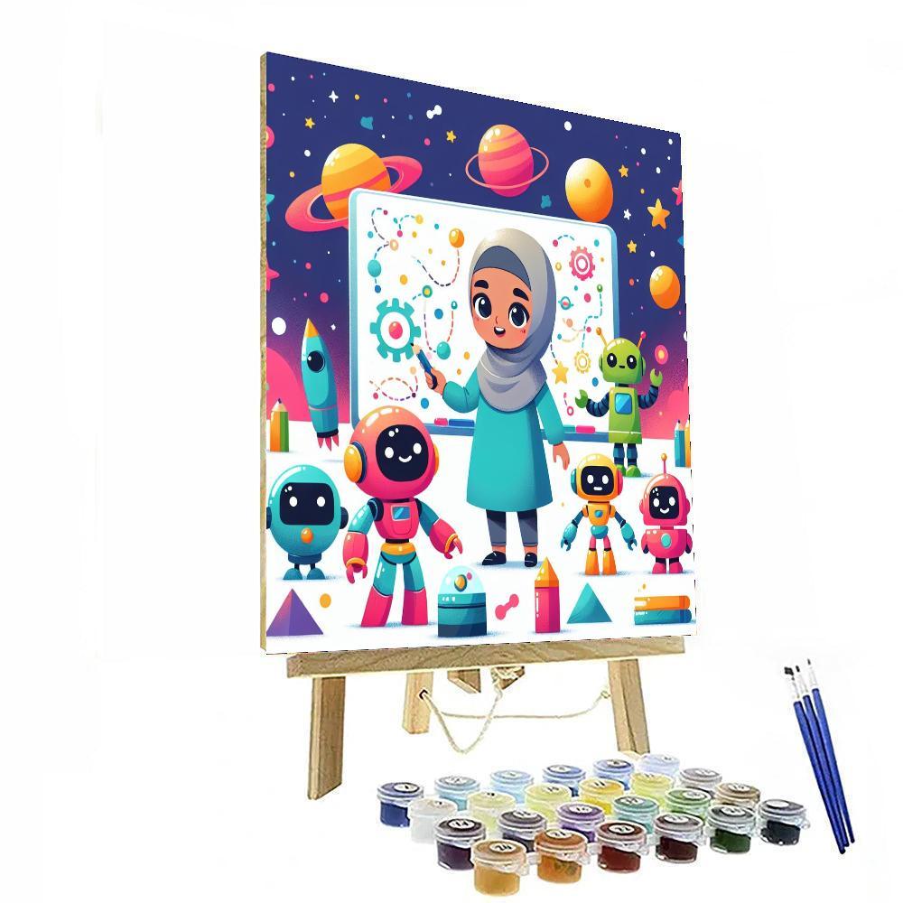 Robot Universe Exploration Paint By Numbers Kits