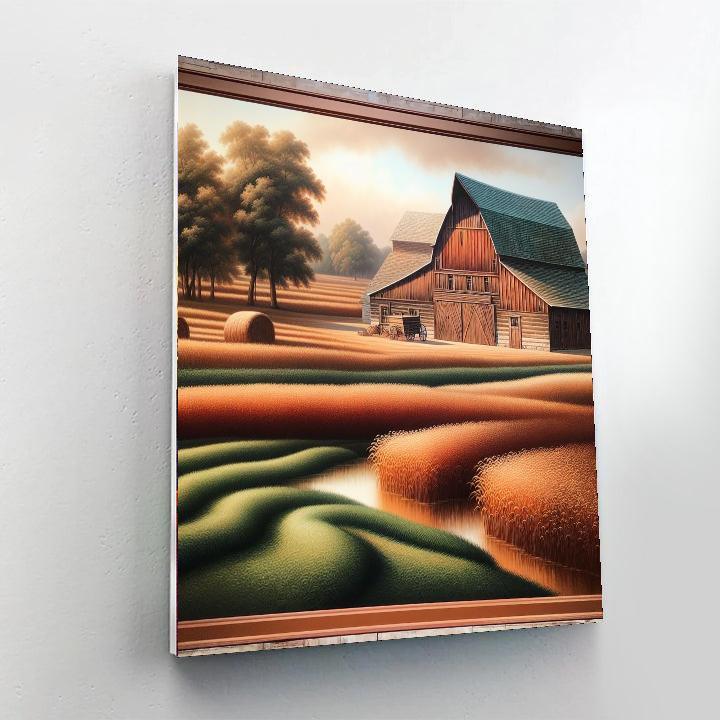 Rustic Barn Scene Paint By Numbers Kits