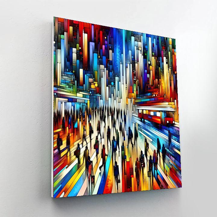 Artistic City Life Paint By Color
