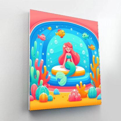 Mystical Mermaid's Cove Number Painting