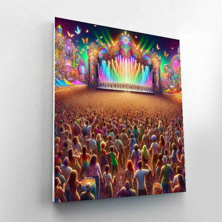 The Okeechobee Music Festival - Usa Numbered Painting Kits