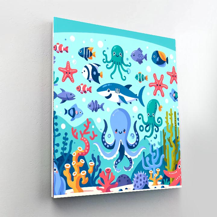 Super Sea Creatures Paint By Numbers Kits