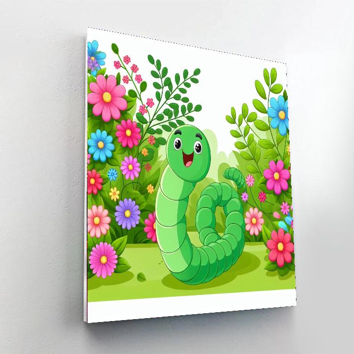 Wandering Worm DIY Paint By Numbers