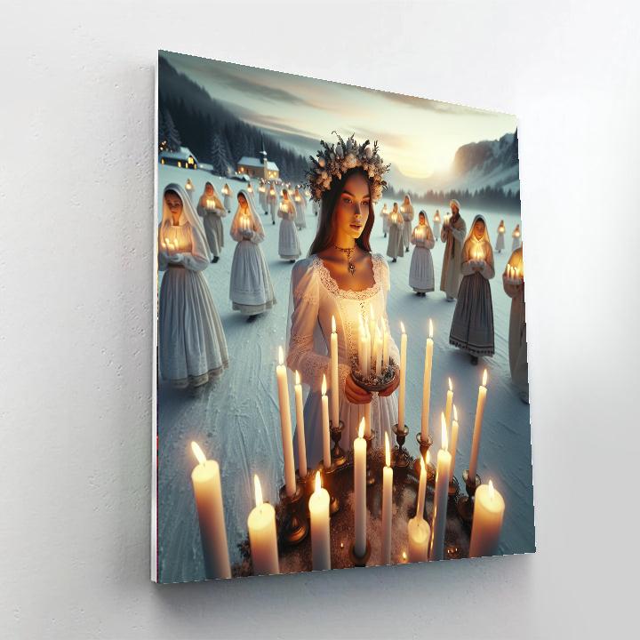 Feast Of St. Lucia Paint By Numbers Art