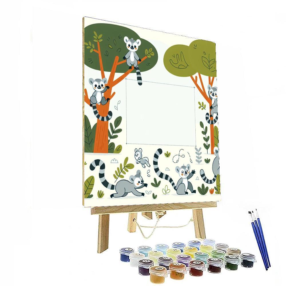 Lively Lemur Playground Paint By Numbers Kits