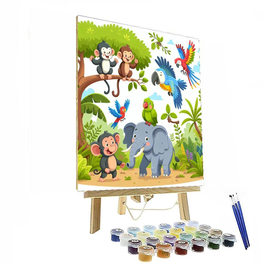 Explorers In The Jungle Paint By Number