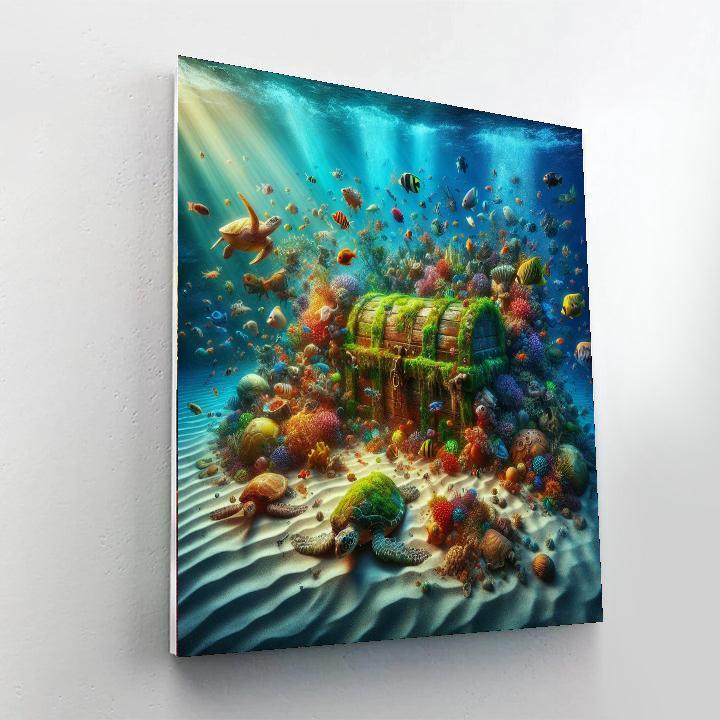 Ocean Treasure Hunt For Kids Numbered Painting Kits