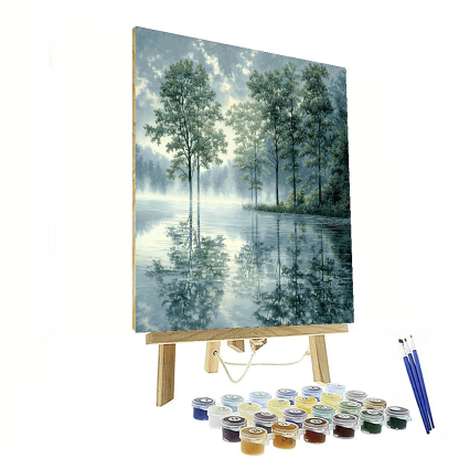 Thomas Kinkade Inspired Mystic Reflections  Paint By Numbers