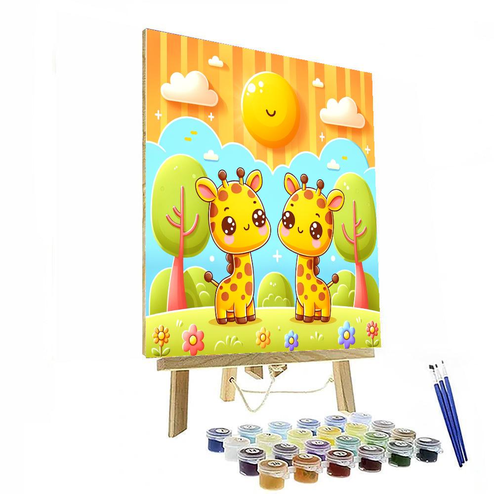 Silly Giraffe Pals Paint By Numbers Kits