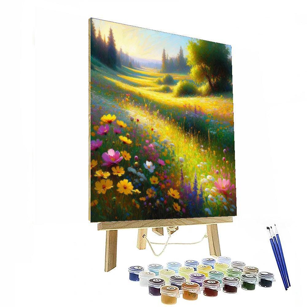 Sunlit Meadow Whimsy Paint By Color