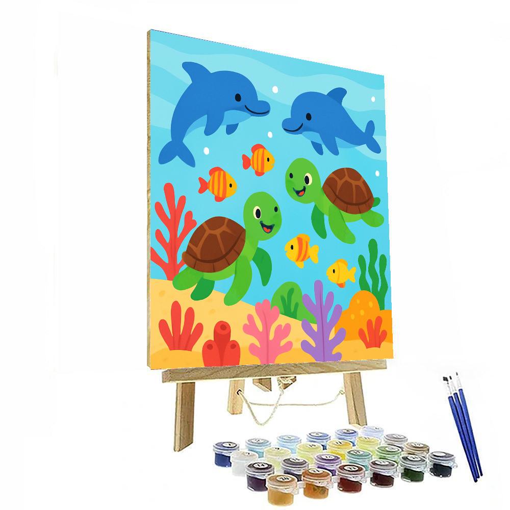 Explore The Ocean Painting By Numbers Kit