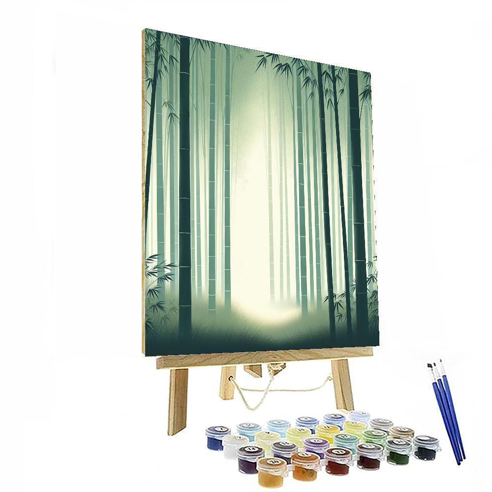 Harmonious Bamboo Oasis DIY Paint By Numbers