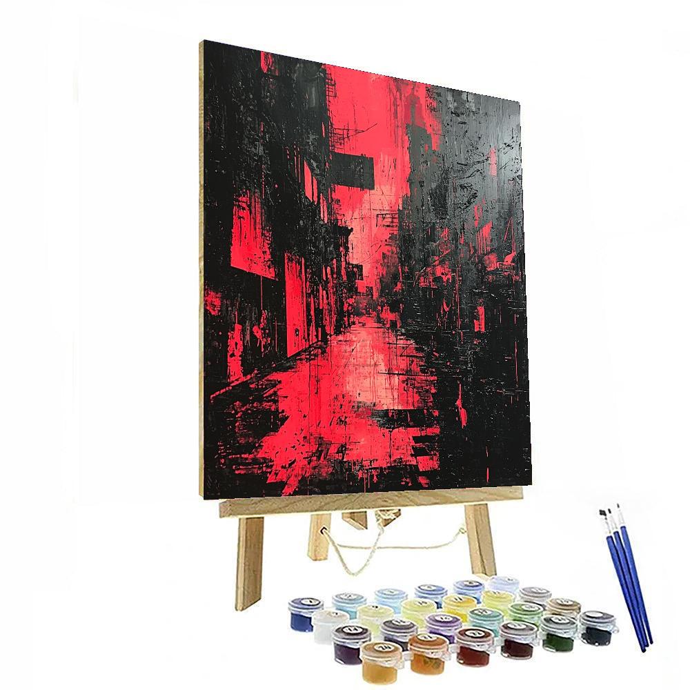 Banksy Inspired Urban Requiem  Numbered Painting Kits