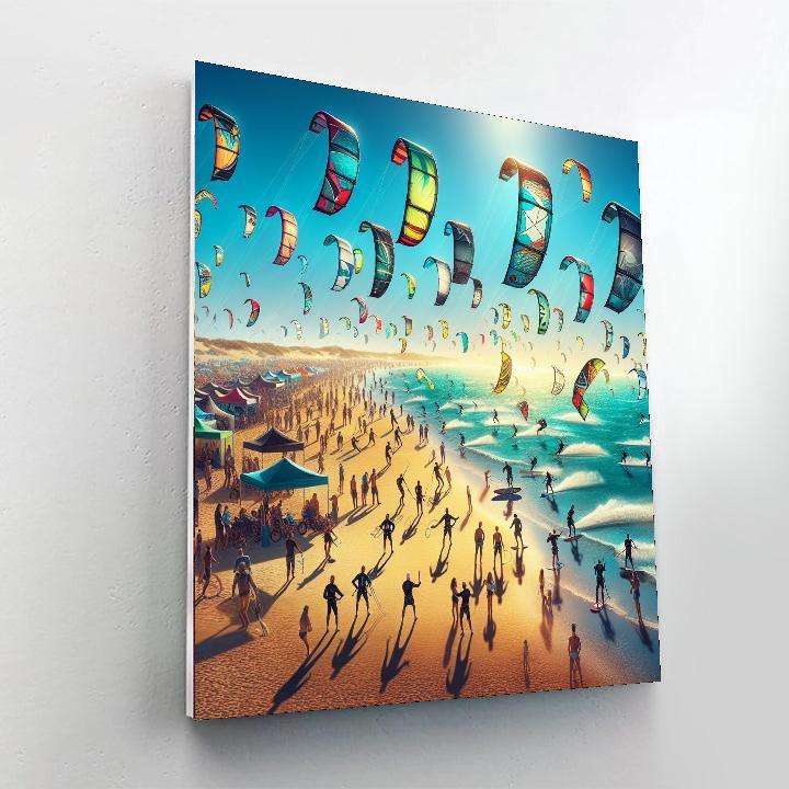 Kitesurfing Festival Paint By Numbers Art