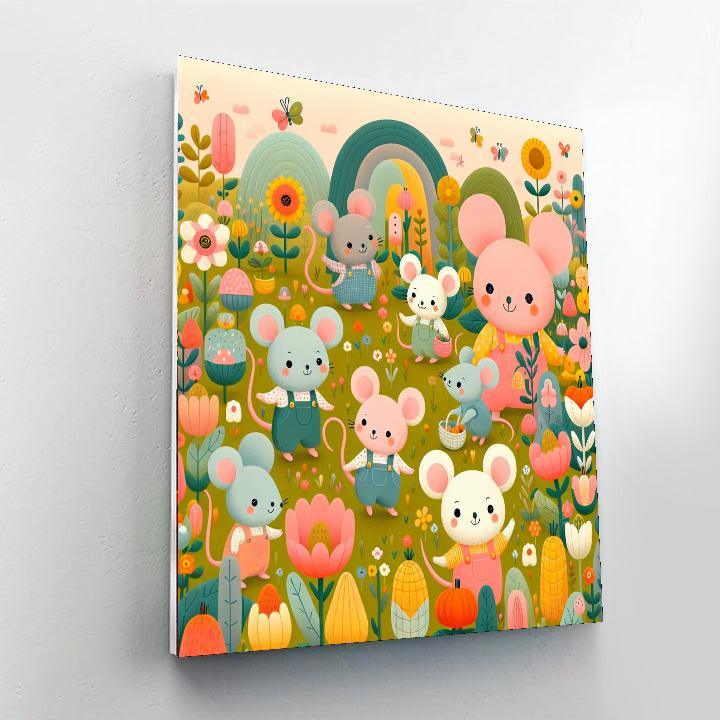 Magical Mice Painting By Numbers Kit