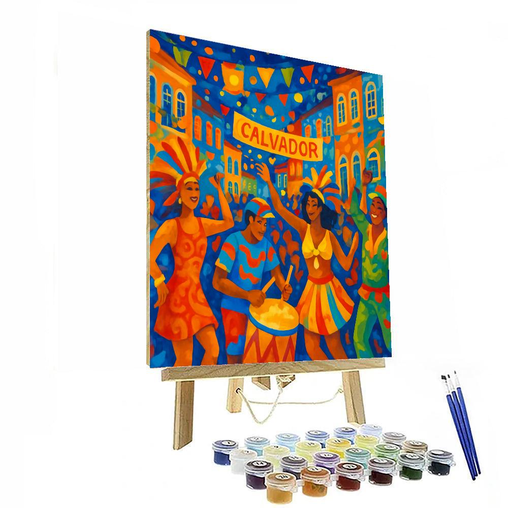 Carnaval De Salvador - Salvador Paint By Numbers Art