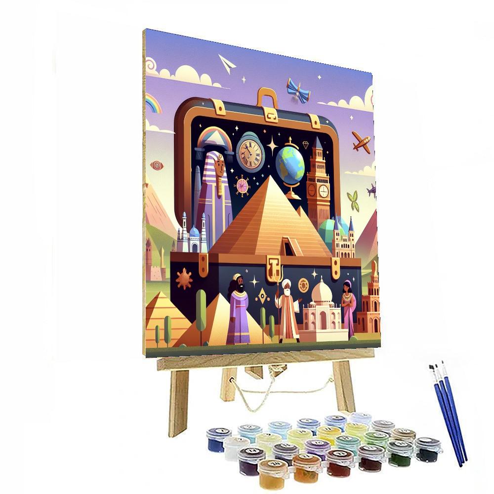 Time Traveler's Trunk DIY Paint By Numbers