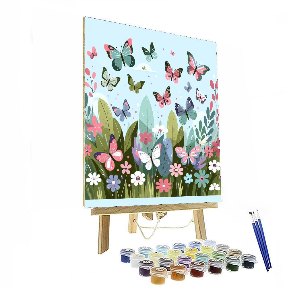 Blissful Butterflies Numbered Painting Kits