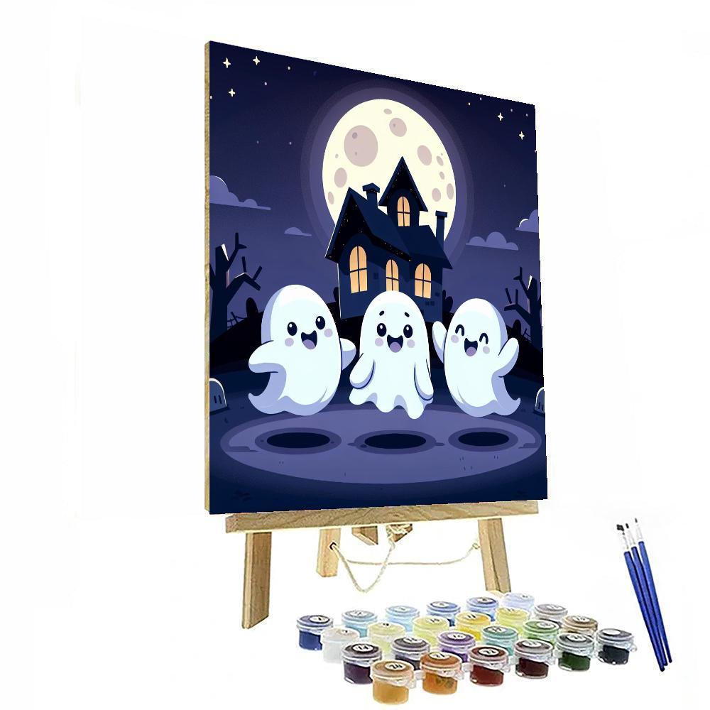 Giggly Ghosts DIY Paint By Numbers