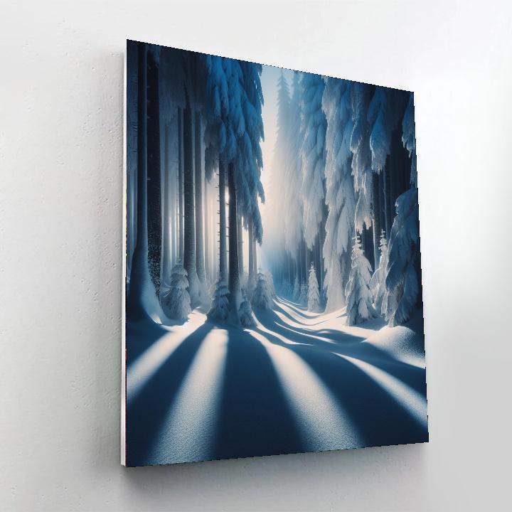 Winter Wonderland Woodland Scene Painting By Numbers Kit