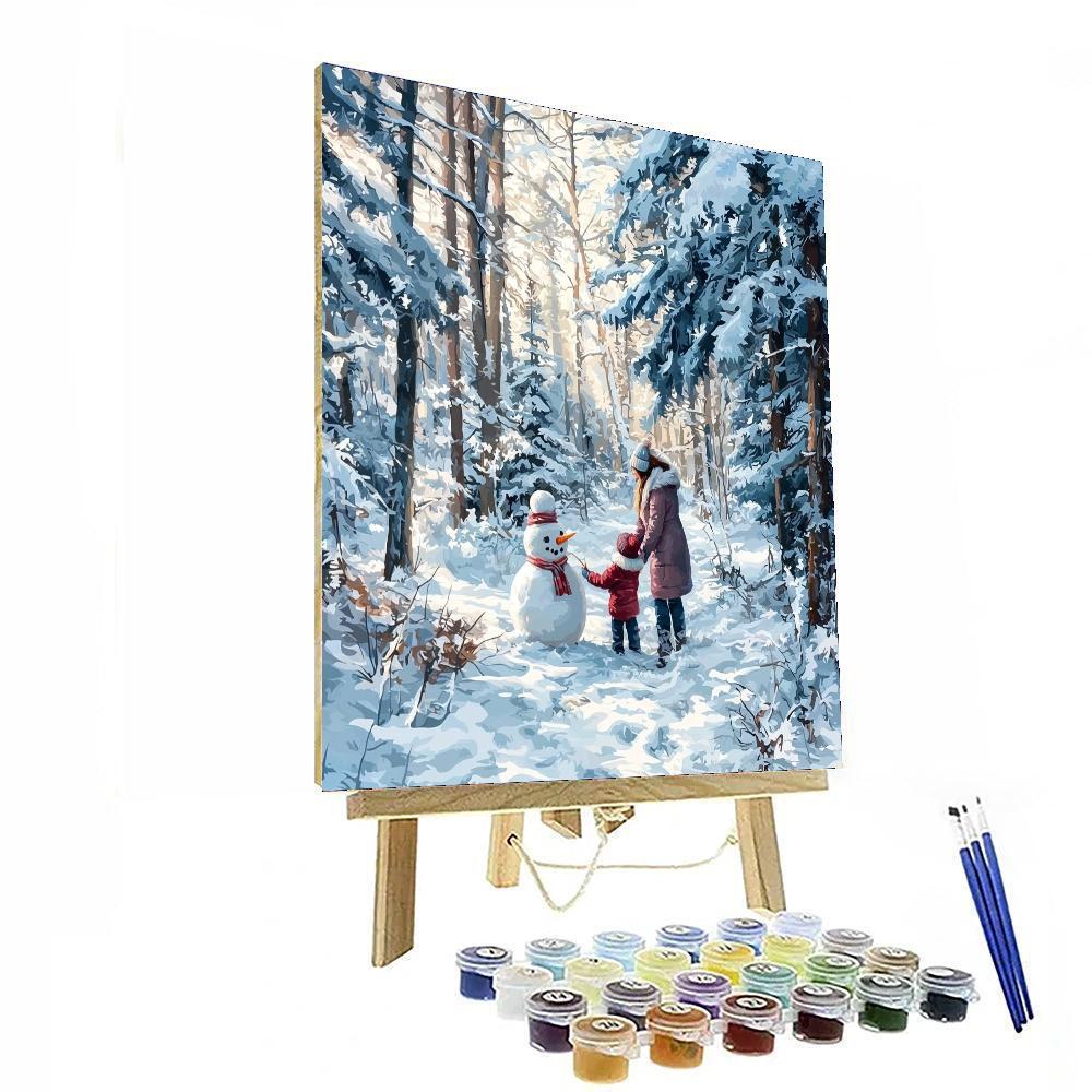 Winter’s Gentle Touch Number Painting