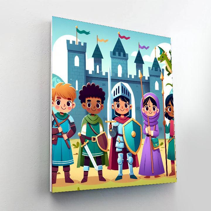 Knight's Valor Quest Paint By Numbers
