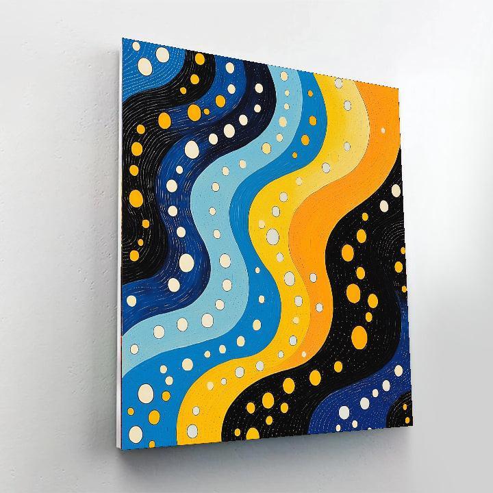 Yayoi Kusama Inspired Consciousness Waves  Paint By Number