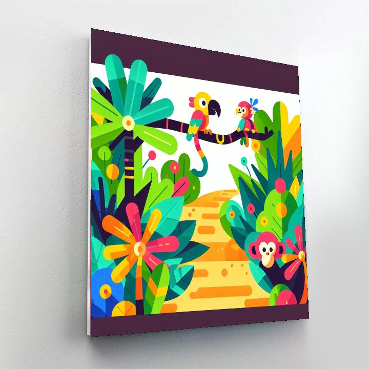 Adventurous Jungle Trail Numbered Painting Kits
